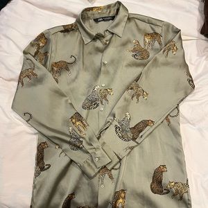 Leopard Print Zara Shirt